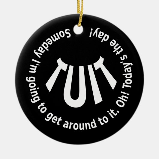 Décoration En Céramique TUIT ronde (Devant)