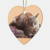 DÉCORATION EN CÉRAMIQUE TURKISH CAT ON THE OLD CARPET (Gauche)