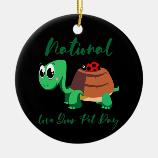 Décoration En Céramique Turtle Lover | National Love Your Turtle (Devant)