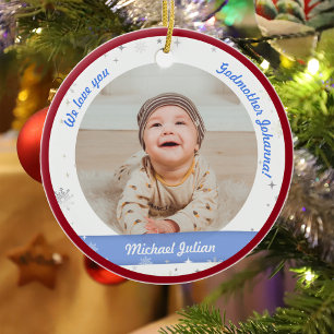 Décoration En Céramique Twins Boys Photos Godmère Premier Noël Bébé