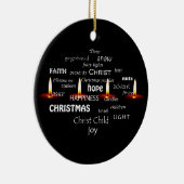 Décoration En Céramique Typographie de Noël (Droite)