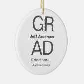 Décoration En Céramique Typographie moderne graduation simple minimum c (Droite)