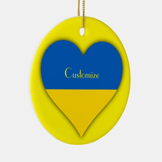 Décoration En Céramique Ukraine Drapeau bleu jaune Thunder_Cove (Droite)