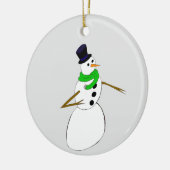Décoration En Céramique un bonhomme de neige (Gauche)