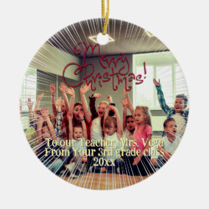 Décoration En Céramique Un cadeau de Noël pour votre enseignant préféré Lo