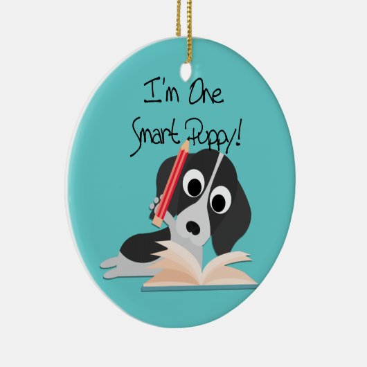 Décoration En Céramique Un Chiot intelligent (Droite)