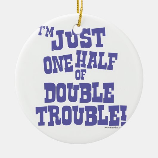 Décoration En Céramique Un demi- de double problème (Devant)