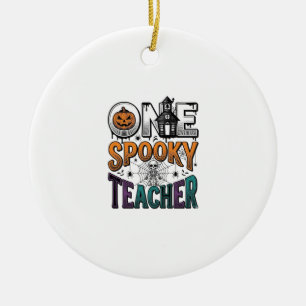 Décoration En Céramique Un design vectoriel Halloween d'un professeur effr