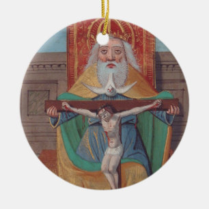 Décoration En Céramique Un Dieu, la Sainte Trinité en gloire