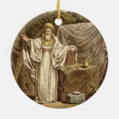 Décoration En Céramique Un druide de voûte dans son habitude juridique, (Dos)