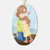 Décoration En Céramique Un enfant étreignant sa mère (Gauche)