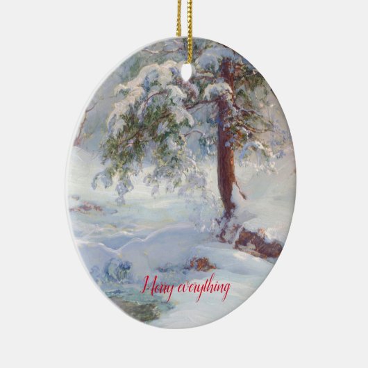 Décoration En Céramique Un hivernal, Joyeux tout Noël (Droite)