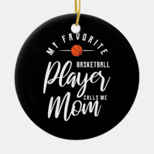 Décoration En Céramique Un Joueur De Basket M'Appelle Maman