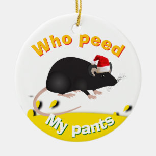 Décoration En Céramique Un Noël de garçon de pissoir