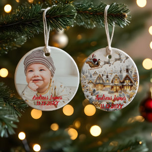 Décoration En Céramique Un pays des merveilles hivernal : le premier Noël