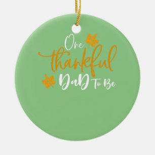 Décoration En Céramique Un Père Remercié D'Être La Grossesse De Thanksgivi