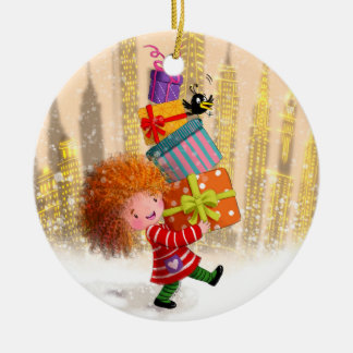 Décoration En Céramique Un tas de cadeaux et de rires