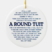 Décoration En Céramique Un Tuit rond (Dos)