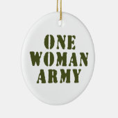 DÉCORATION EN CÉRAMIQUE UNE ARMÉE FEMME (Droite)