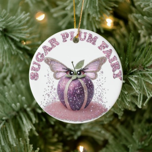 Décoration En Céramique Une Fée de la Prune à Sucre (Arbre)