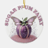 Décoration En Céramique Une Fée de la Prune à Sucre (Devant)