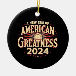 Décoration En Céramique Une Nouvelle Ère de Grandeur Américaine 2024 Trump