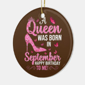 Décoration En Céramique Une Reine Est Née En Septembre Joyeux Anniversaire (Gauche)