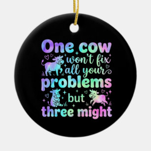 Décoration En Céramique Une vache ne résoudra pas tous vos problèmes mais