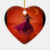 Décoration En Céramique Une valse rouge (Dos)