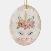 Décoration En Céramique Unicorn, Unicorn Face, personalized (Droite)