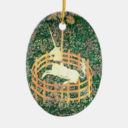 Décoration En Céramique Unicorne En Captivité (Devant)