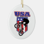 Décoration En Céramique USA BMX Biker (Droite)