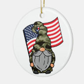 Décoration En Céramique USA Military Gnome (Gauche)