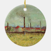 Décoration En Céramique Usines à Asnieres par Vincent van Gogh (Dos)