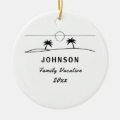 Décoration En Céramique Vacances de famille (Devant)