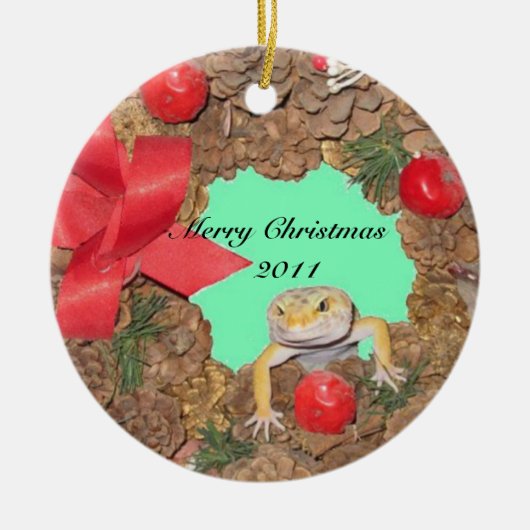 Décoration En Céramique Vacances de Lovin de lézard (Devant)