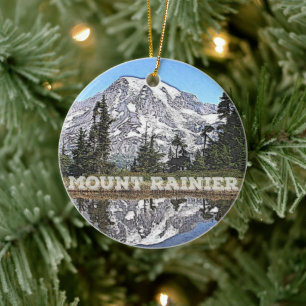 Décoration En Céramique Vacances de Noël à Mount Rainier Washington State