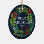 Décoration En Céramique Vacances De Noël Saintes Et Vertes (Droite)