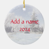 Décoration En Céramique Vacances d'hiver 2024 Horse frisonne (Dos)