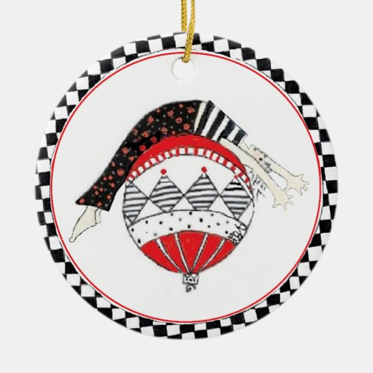 Décoration En Céramique Vacances équilibrées saines heureuses de Pilates (Devant)