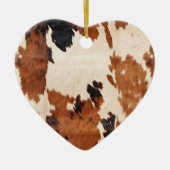 Décoration En Céramique Vache blanche noire Brown occidentale (Devant)