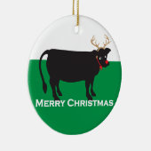 Décoration En Céramique Vache de Noël (Droite)