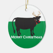 Décoration En Céramique Vache de Noël (Gauche)