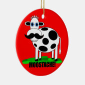 Décoration En Céramique vache drôle (Droite)