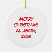 Décoration En Céramique Vache Drôle Caricature Noël (Dos)