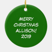 Décoration En Céramique Vache Drôle Caricature Noël (Dos)