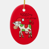 Décoration En Céramique Vache Noël mignon Enfants (Devant)