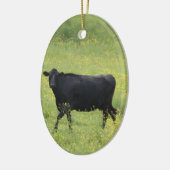 Décoration En Céramique vache noire (Gauche)