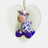 Décoration En Céramique Vache pourpre (Droite)