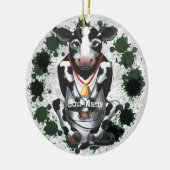 Décoration En Céramique Vache timide seau (Gauche)